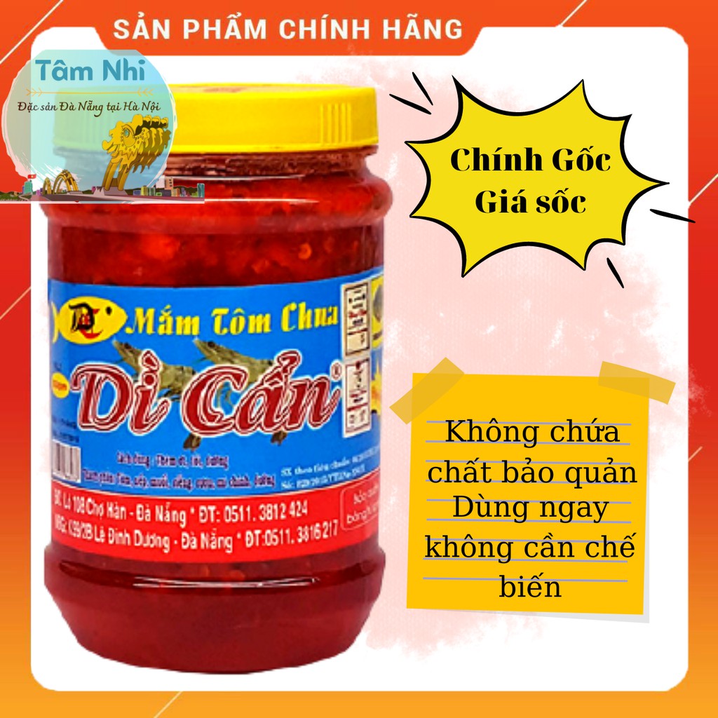 Mắm Tôm Chua Dì Cẩn Đặc Sản Đà Nẵng, Đặc Biệt, Ngon Chuẩn Vị, Chính Hãng, Date Mới