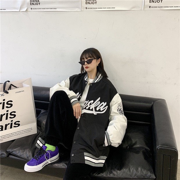 Áo Khoác Bomber Dù Phối Màu ALASKA Cổ Bo Dệt 2 Lớp Unisex Nam Nữ Ulzzang