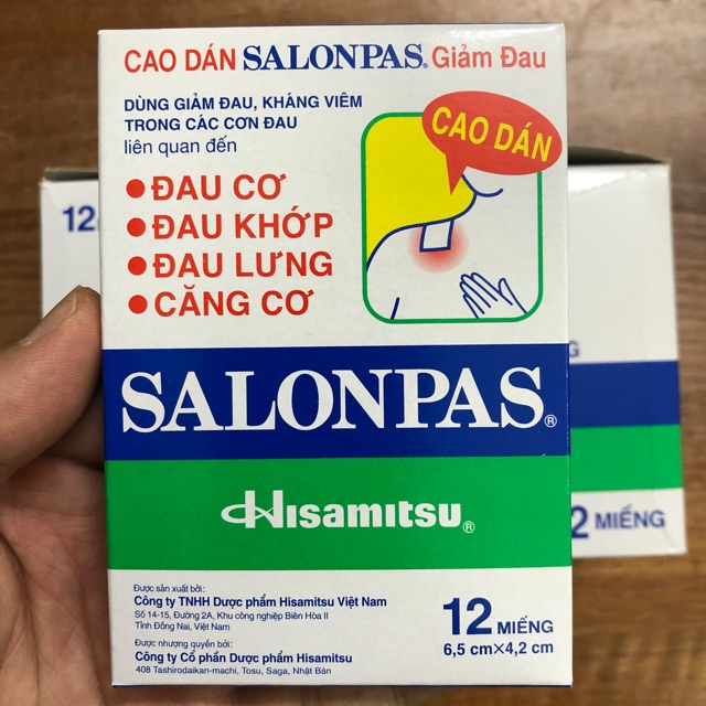 Miếng dán giảm đau SALONPAS