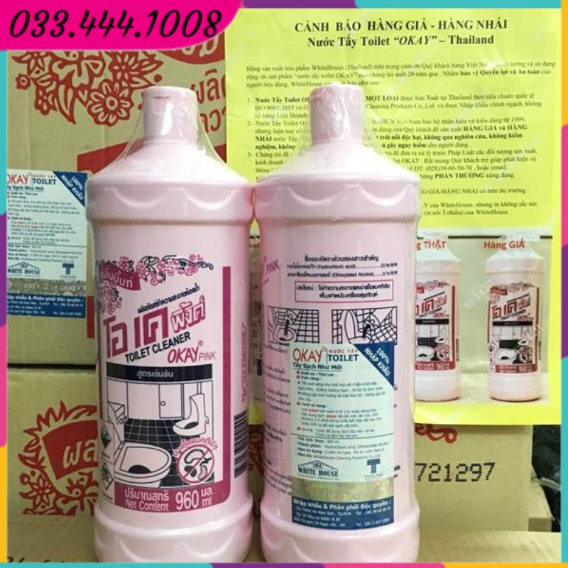 Nước Tẩy Nhà Tắm, Tolet OKAY Thái Lan 960 ML - THÁI LAN