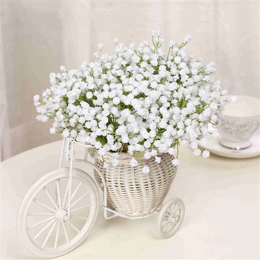Set 16 bó hoa baby nhân tạo xinh xắn dùng trang trí tiện dụng