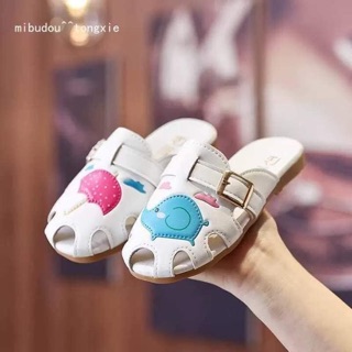 Giày sục da cho bé gái