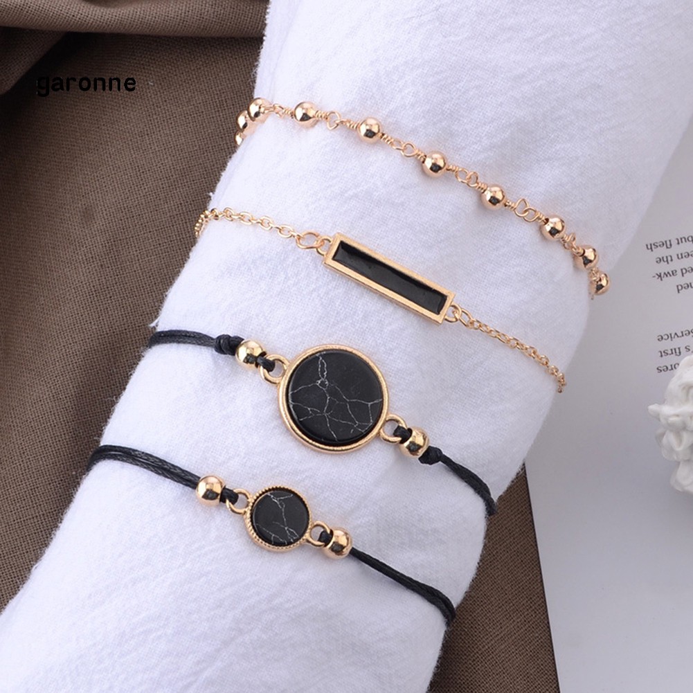 Set 4 Vòng Tay Phong Cách Bohemian Thời Trang Cho Nữ