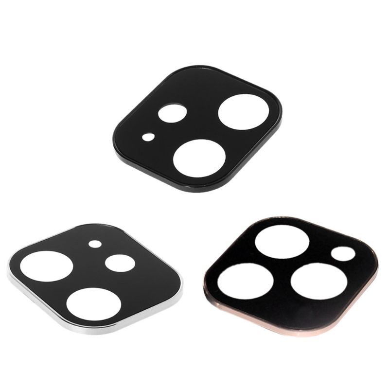 Kính Cường Lực Bảo Vệ Ống Kính Máy Ảnh Sau Bằng Kim Loại Cho Dòng Điện Thoại Iphone 11