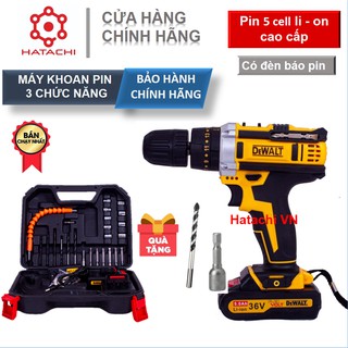  Máy khoan pin - Pin cao cấp - 3 chức năng có búa ( DW)