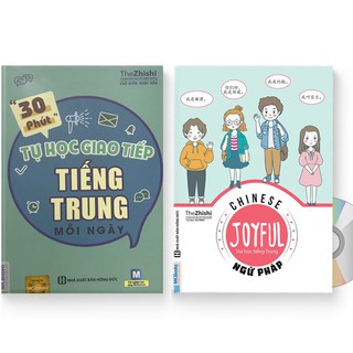 Sách - Combo 2: 30 phút tự học giao tiếp tiếng Trung mỗi ngày + Joyful Chinese – Vui học tiếng Trung – Ngữ pháp