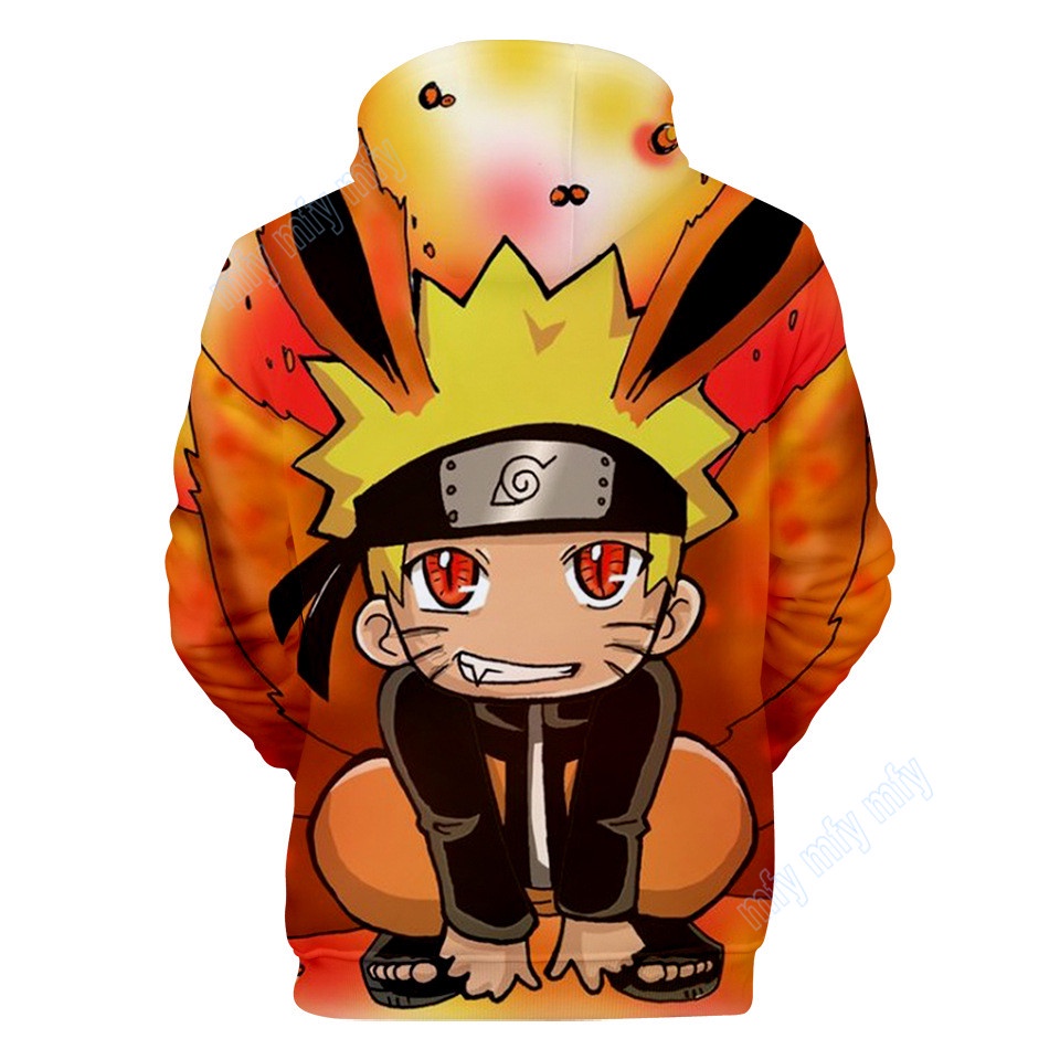 Áo Khoác Hoodie In Hình Naruto Kakashi Itachi Sasuke Cho Bé Trai Bé Gái
