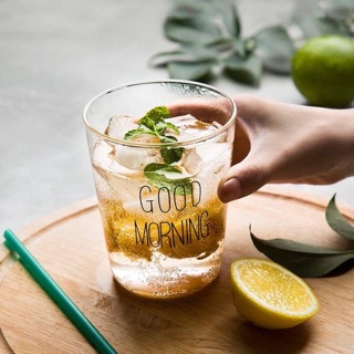 < SẴN> Ly good morning thuỷ tinh