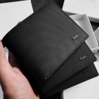 Ví Lacoste Cá sấu logo kim loại (kèm hộp và túi đựng)