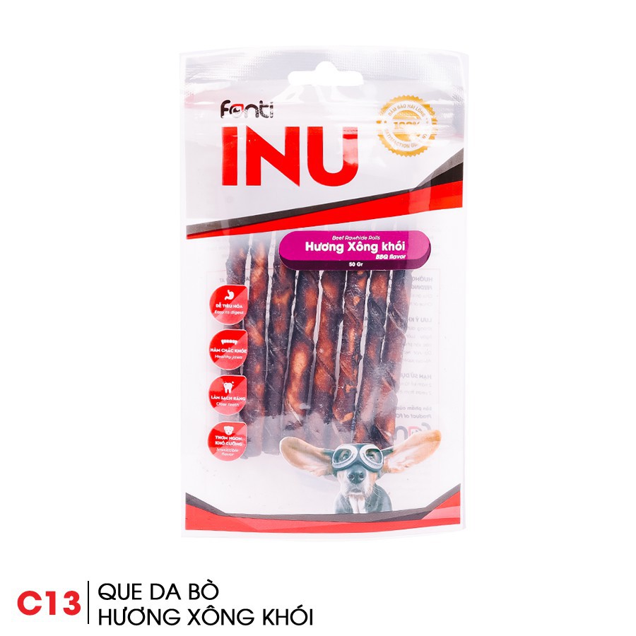 Xương que inu hương xông khói gói 50g