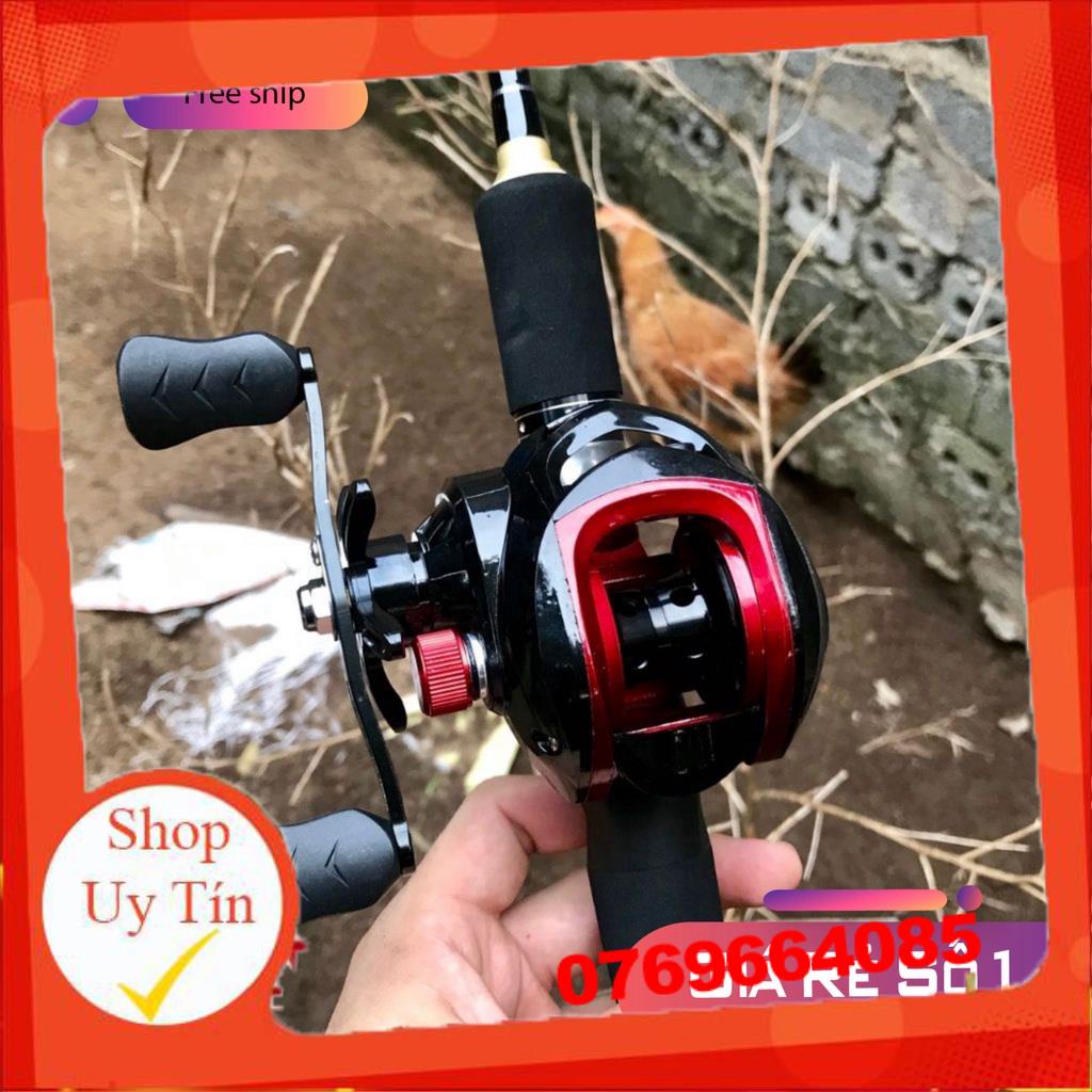 Bộ cần câu lure_Cần câu lure máy ngang 2 ngọn độ cứng M và ML_Đủ size từ 1m8 - 2m4 - docau716