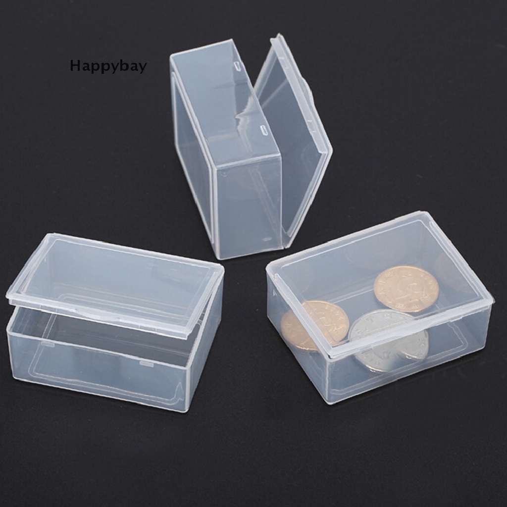 Set 5 hộp nhựa trong suốt hình chữ nhật đựng đồ đa năng