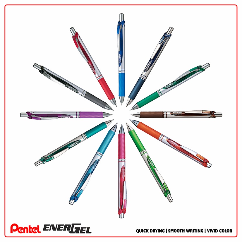 [Mã LIFE0803ALL giảm 10% đơn 0K] Bút Energel Pentel Siêu Nhanh Khô Ngòi 0.7mm - BL77 (12 Màu) [Hàng Chính Hãng]