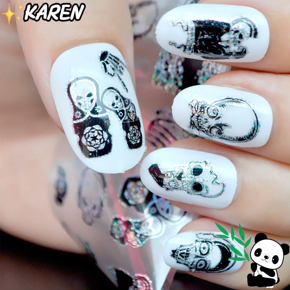 Set 10 Tờ Giấy Foil Dán Móng Nghệ Thuật DIY