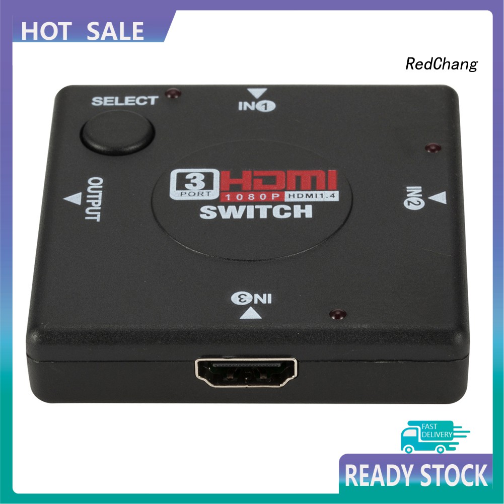 Bộ chia 3 cổng HDMI 1080P kích thước cầm tay cho HDTV PS3 SPQ