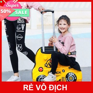 Vali du lịch kéo kiêm ghế ngồi cho bé ô tô Vịt B.Duck Còn Ít