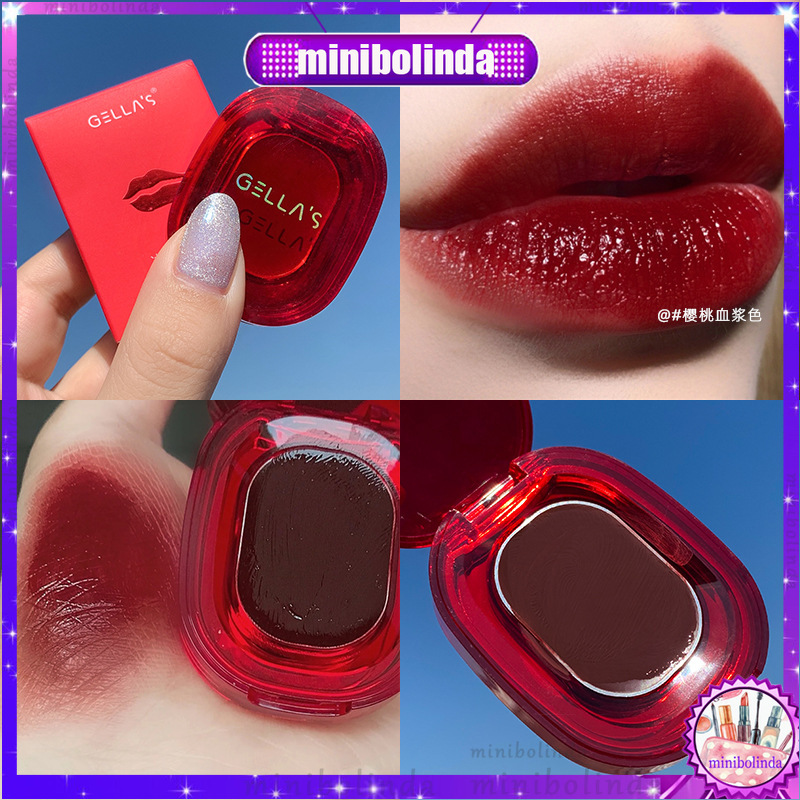 🌳(Hàng Mới Về) Son Dưỡng Môi Có Màu Gella's Pot Lip Dạng Hũ Tặng Kèm Cọ Đánh Son