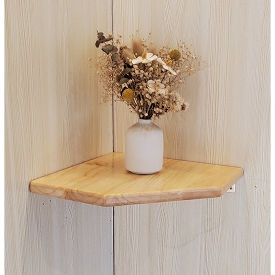 Kệ gỗ góc tường đựng để treo đồ  decor trang trí treo tường