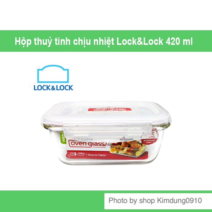 Hộp thủy tinh Lock&Lock 420ml Chính hãng