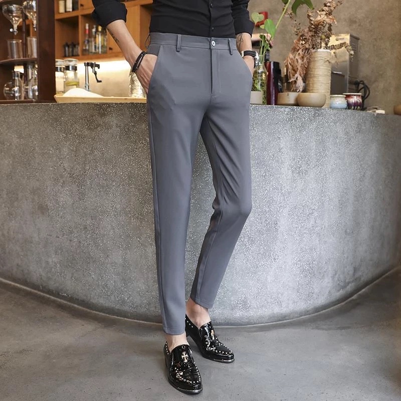 [ CÓ SIZE LỚN 28-37] Quần DÀI Tây Âu Nam Ông Côn FORM Ôm Boby Vải Cotton Co Giãn Cao Cấp Công Sở Đi Học Đi Tiệc Đi Chơi.