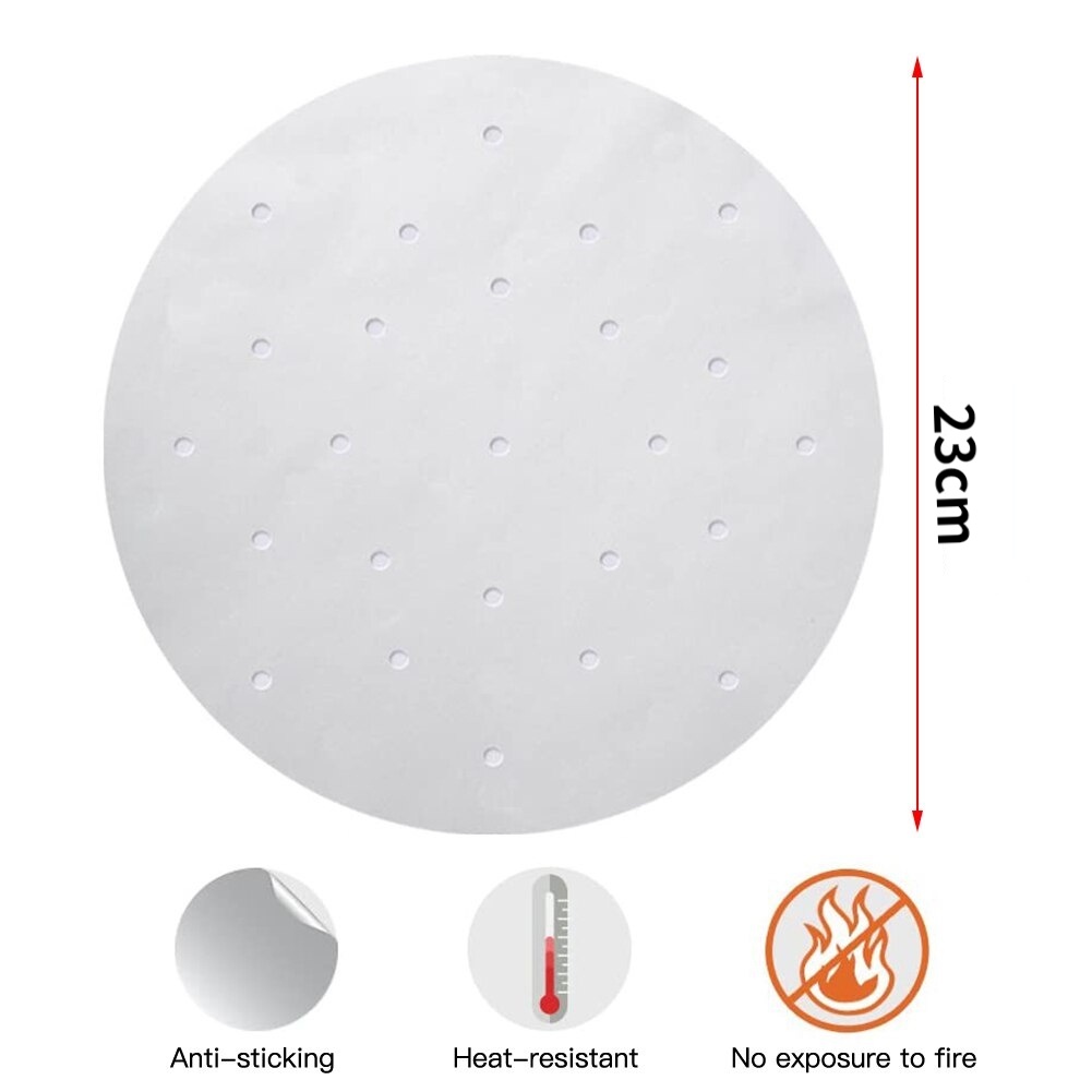 Set 100 miếng giấy silicone lót nồi hấp chống dính tiện dụng