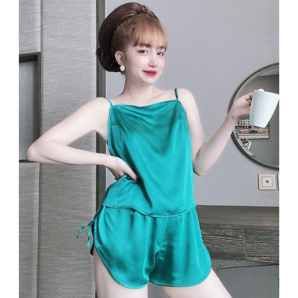 Đồ ngủ nữ❣️FREE SHIP❣️Đồ ngủ sexy lụa Satin cao cấp mềm mại xinh xắn