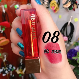 [ĐÃ GIẢM 70%] 💋Son Red Wine vỏ đỏ sang trọng (full hộp)