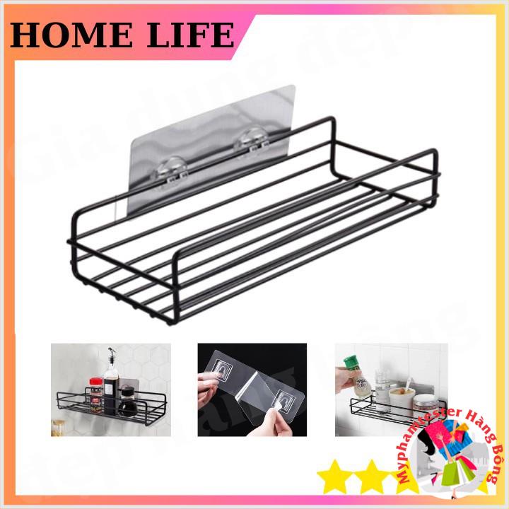 KỆ NHÀ TẮM HÌNH CHỮ NHẬT SẮT dán tường - Kệ chữ nhật sắt dán tường.