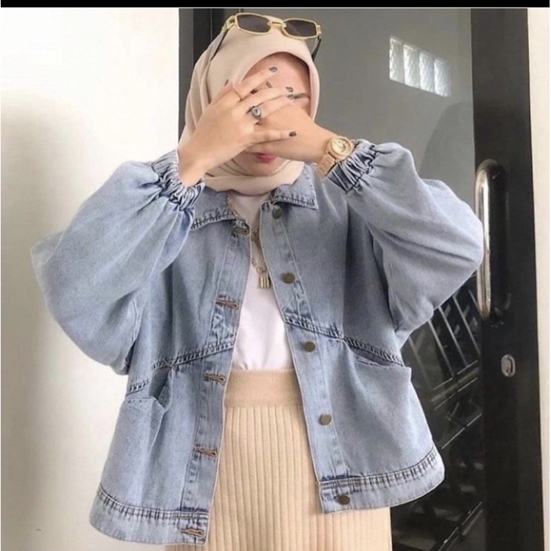Áo Khoác Denim Oversize Amora