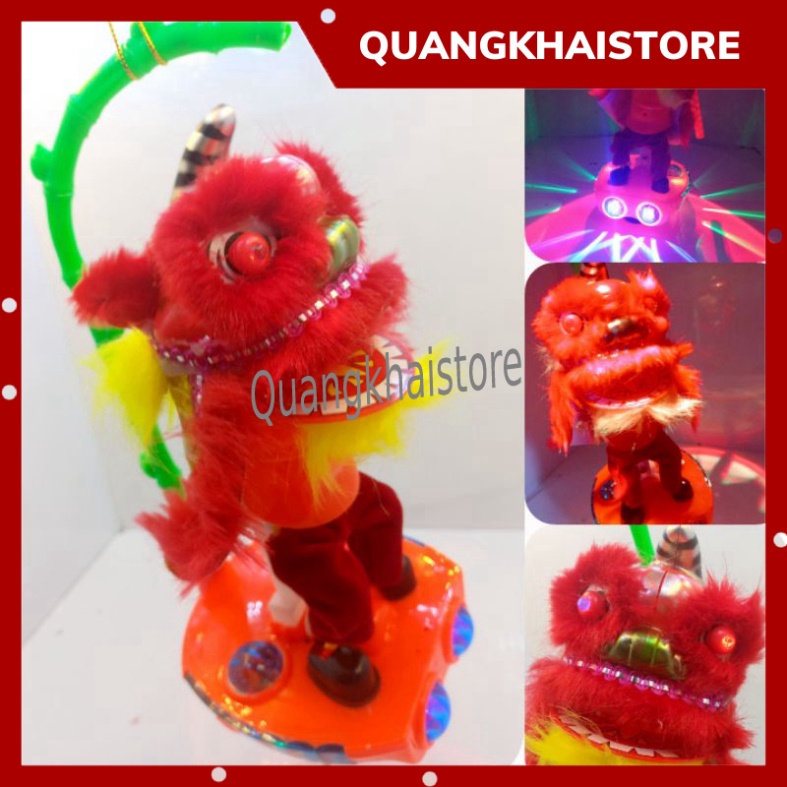 Đèn lồng trung thu,lồng đèn trung thu múa lân nhạc Việt đồ chơi trẻ em phát sáng Tặng pin 3A