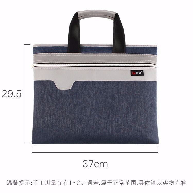 balo nữTúi đựng hồ sơ thông tin hai lớp có sức chứa lớn tài liệu Oxford canvas chống thấm nước khóa kéo hội nghị <1