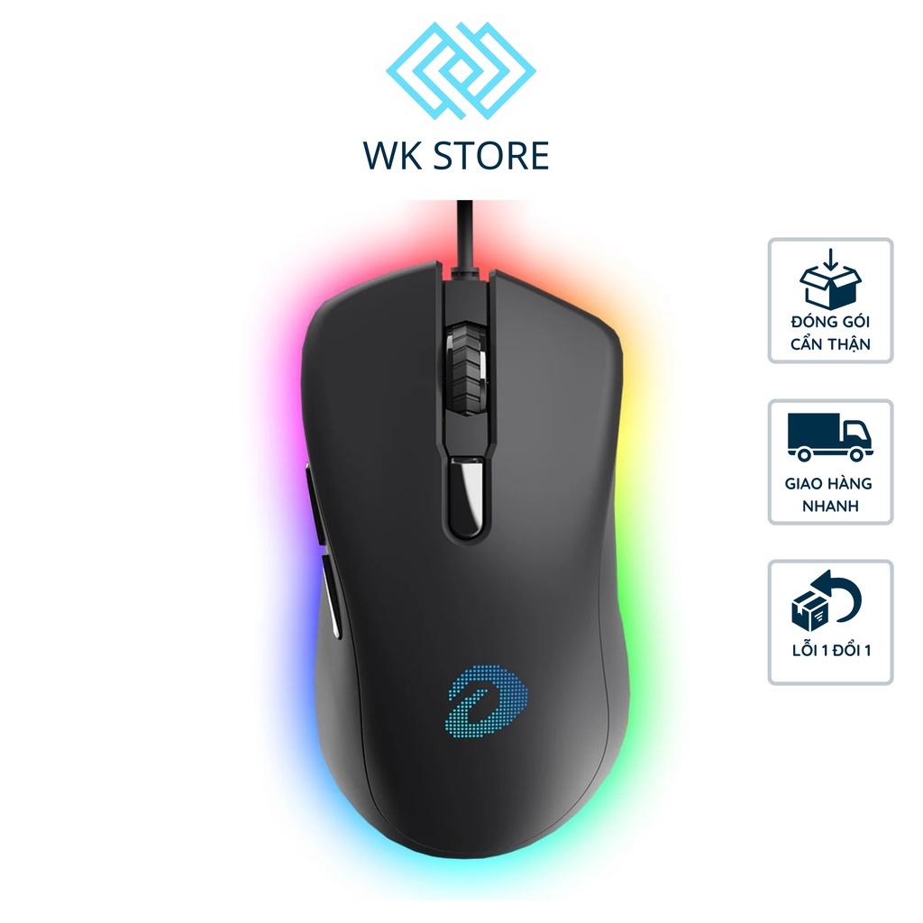 Chuột Gaming DareU EM908 Sở Hữu Đèn LED RGB Và Mắt Đọc BRAVO Sensor 3 Màu Đen/Trắng/Hồng Hàng Chính Hãng