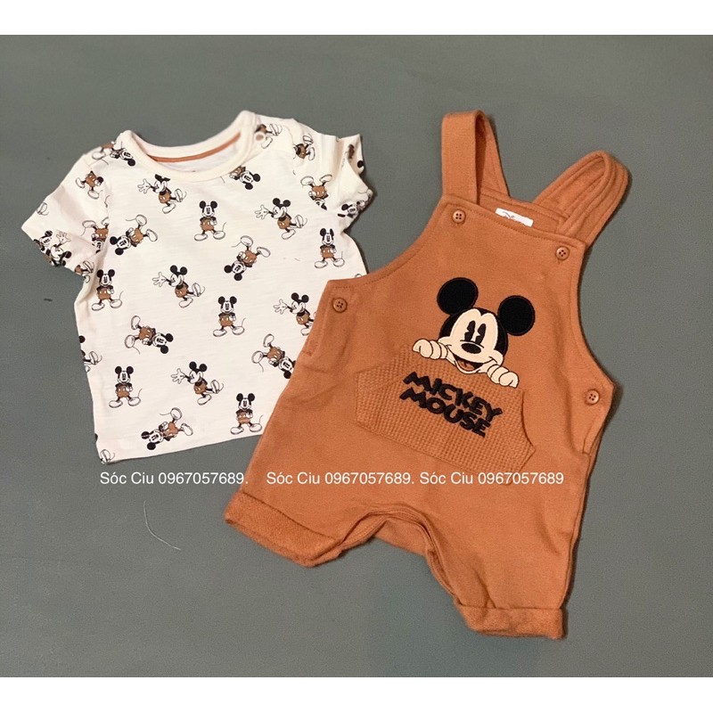 Set Yếm Micky Disney dư xịn cho bé (0-1y)