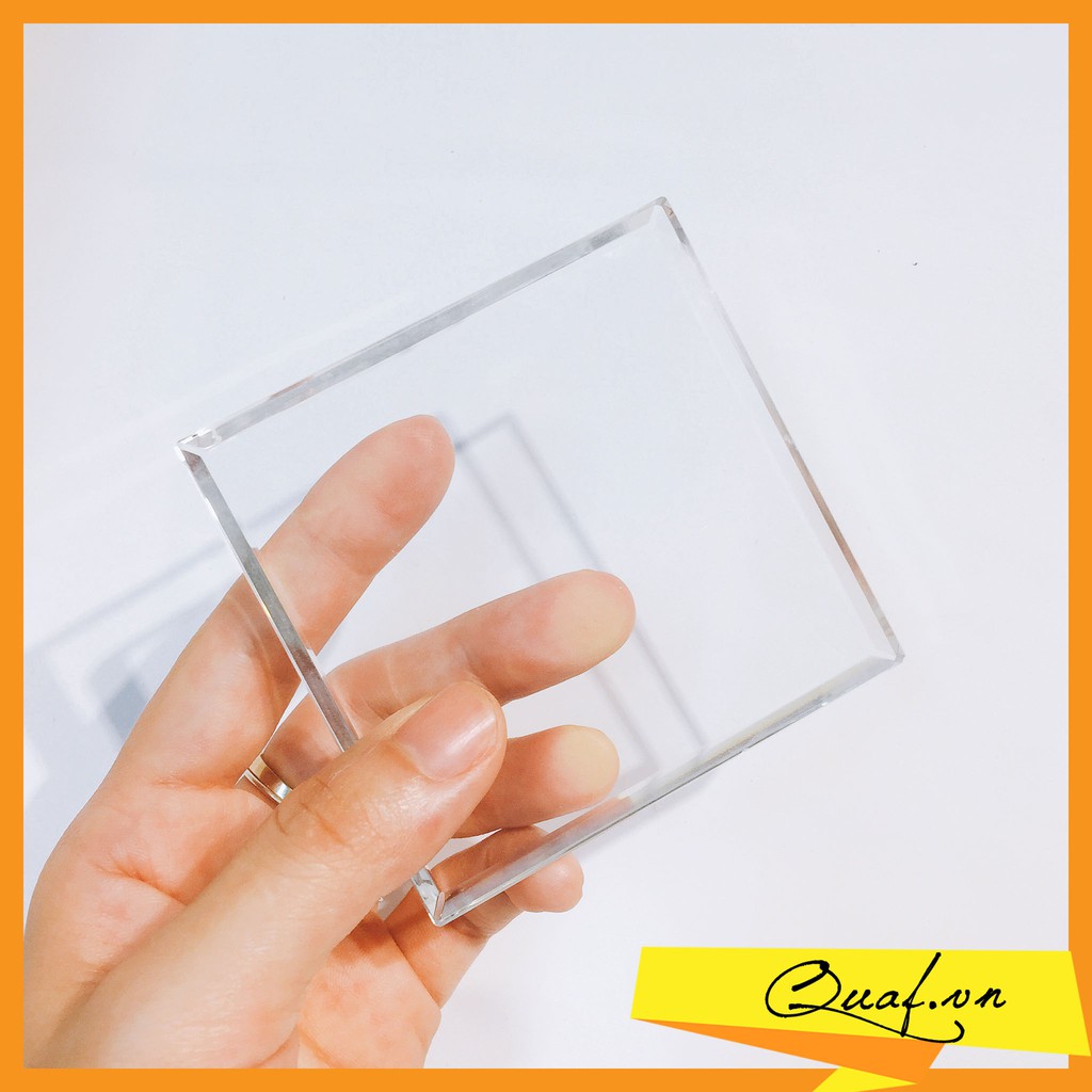 Đế pha lê trưng bày sản phẩm MOON, kích thước 6x1, 8x1, 6x2, 8x2cm