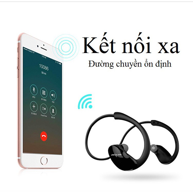 Tai Nghe Bluetooth Kiểu Dáng Thể Thao -Tai Nghe Treo Cổ H6 Chống Mồ Hôi Không Gây Đau Tai
