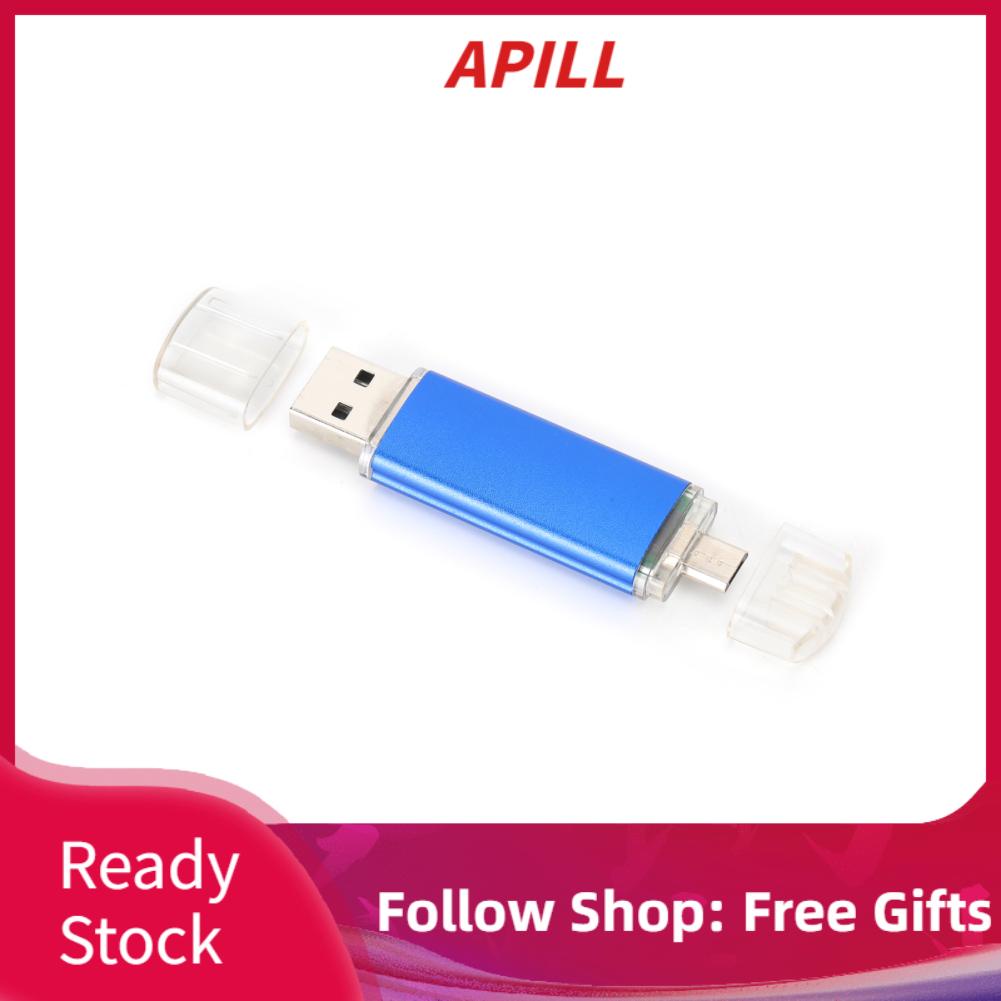 Ổ Đĩa Usb 2.0 Mini Bằng Kim Loại Màu Xanh Dương Nhạt Cw10050