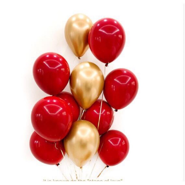 Bóng tròn đỏ ruby đậm đỏ rượu 2 lớp size 10&quot;