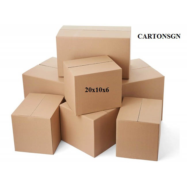 Bộ 40 Thùng Carton size 20x10x6 cm [FREESHIP NỘI THÀNH 1500 HỘP]