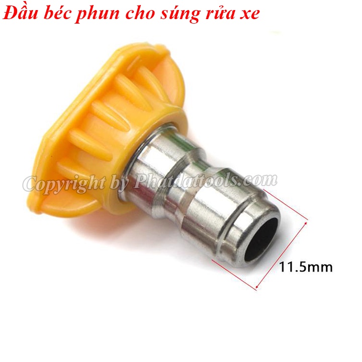 Đầu béc xịt rửa xe chỉnh tia 0-15-25-40 độ -Béc rửa xe đài loan gắn đầu súng rửa xe các loại
