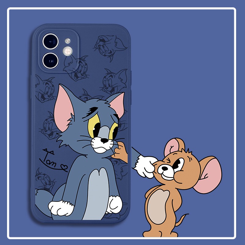 Ốp Lưng IPhone vuông Họa Tiết Tom & Jerry 6/6s/6plus/6splus/7/8/7plus/8plus/x/xs/xs max/11/11pro max/12/12pro max BVC572