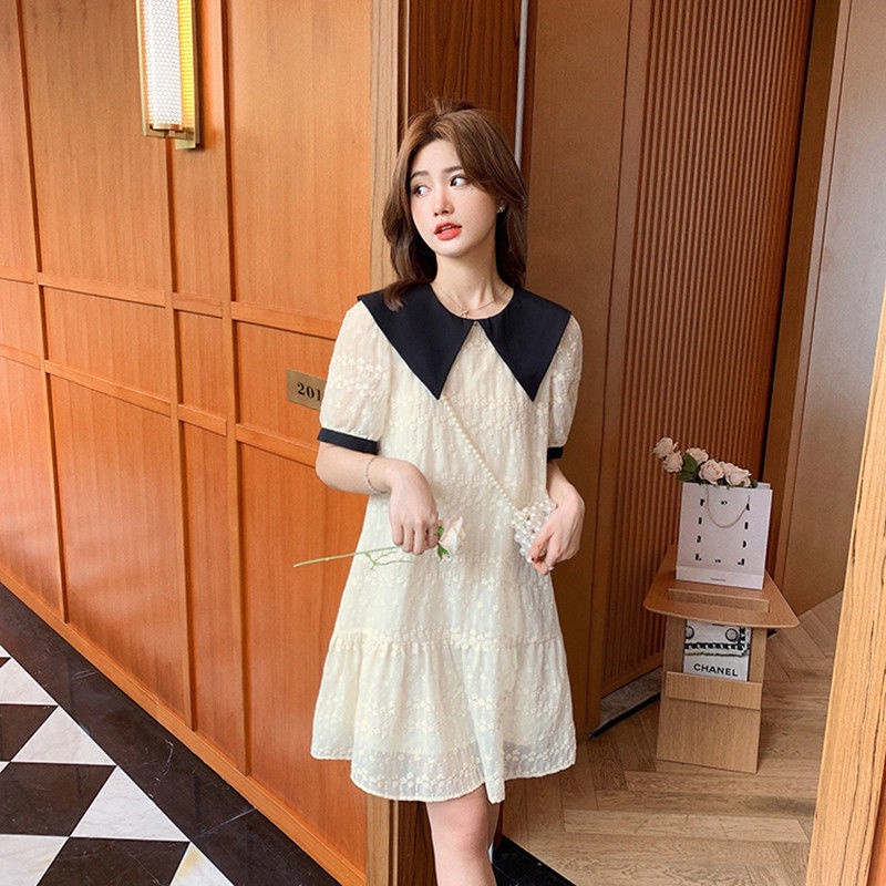 Đầm Đuôi Cá Cổ Búp Bê Phong Cách Thời Trang Pháp Dành Cho Nữ  tao bao