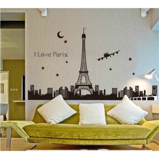 Decal dán tường Thành phố Paris( có phản quang)