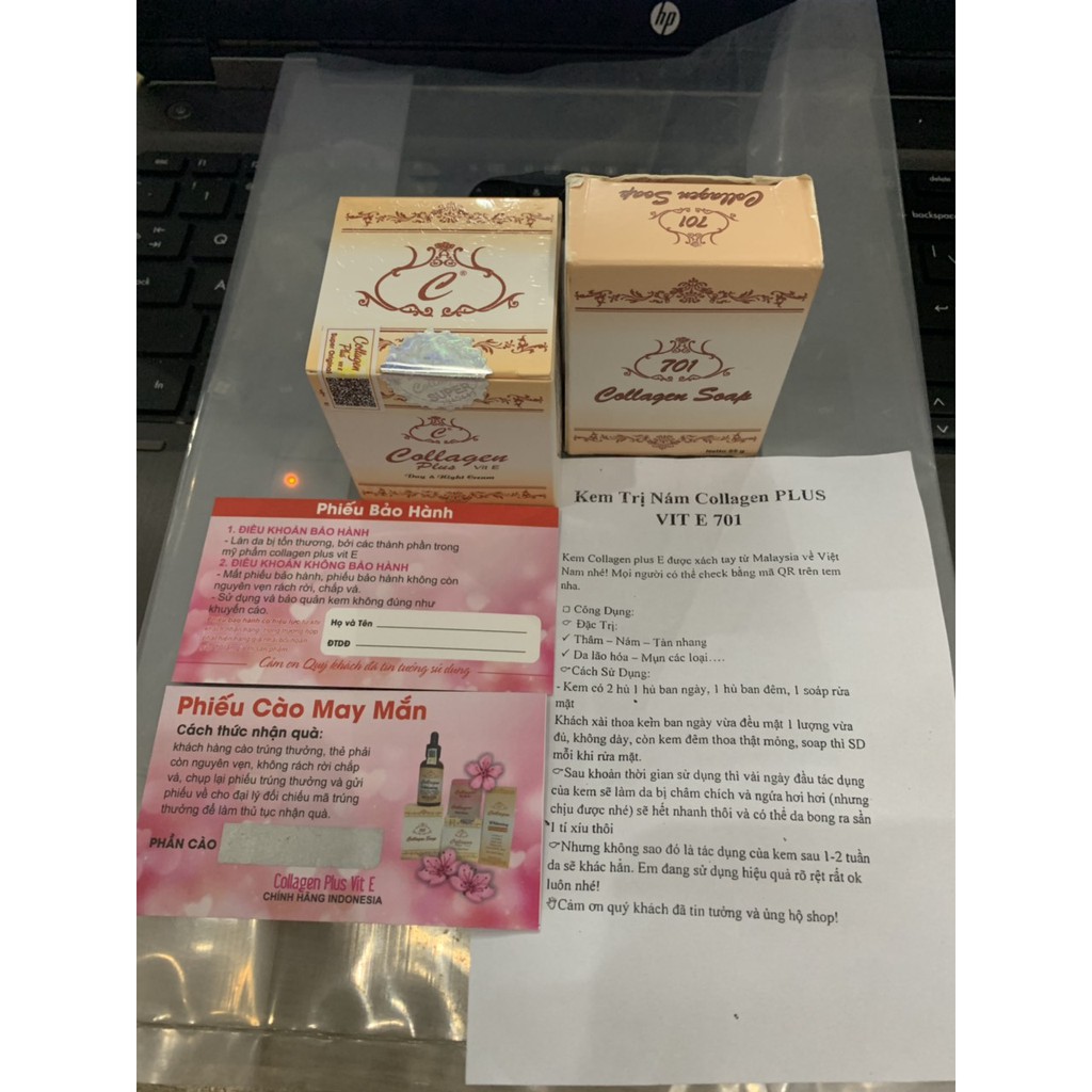 [Mã COS1904 giảm 8% đơn 300K] ( CHECK ĐƯỢC MÃ VẠCH) BỘ 3 món KEM COLLAGEN PLUS VIT E CHÍNH HÃNG | BigBuy360 - bigbuy360.vn