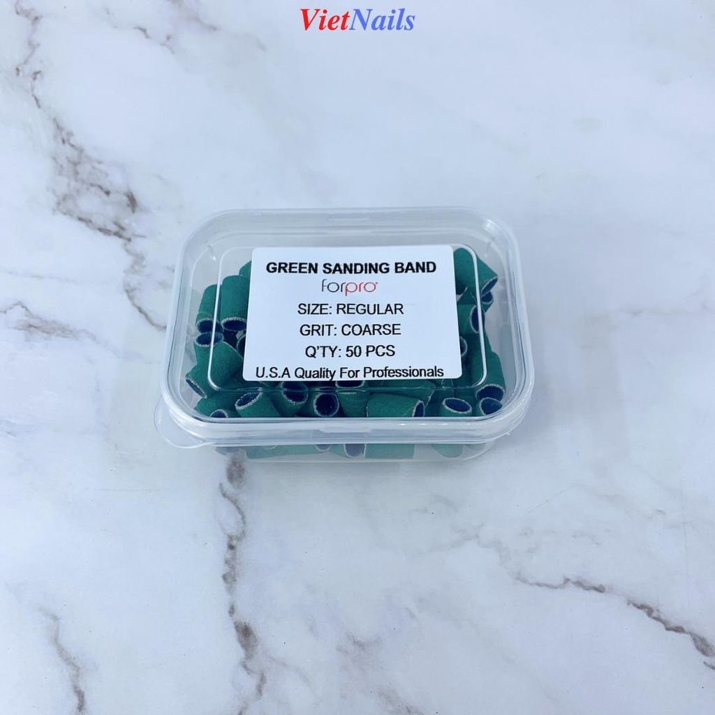 Hộp 50 Đầu Mài Nhám Giấy Xanh Mịn, Xanh Nhám - Cục Nhám Làm Nail