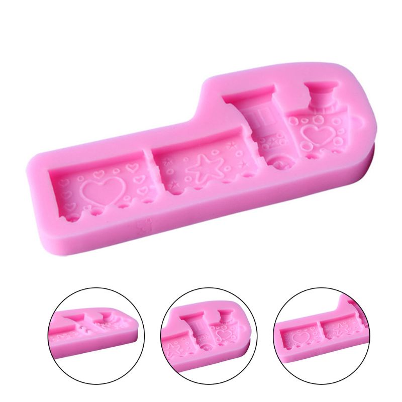 Khuôn Silicone Làm Bánh Hình Đoàn Tàu Sáng Tạo