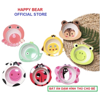 Bát ăn dặm,bát hình thú,bát ăn dặm hình thú cho bé