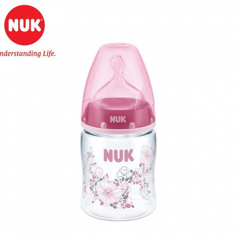 BÌNH SỮA NUK CỔ RỘNG NHỰA PA 150MP