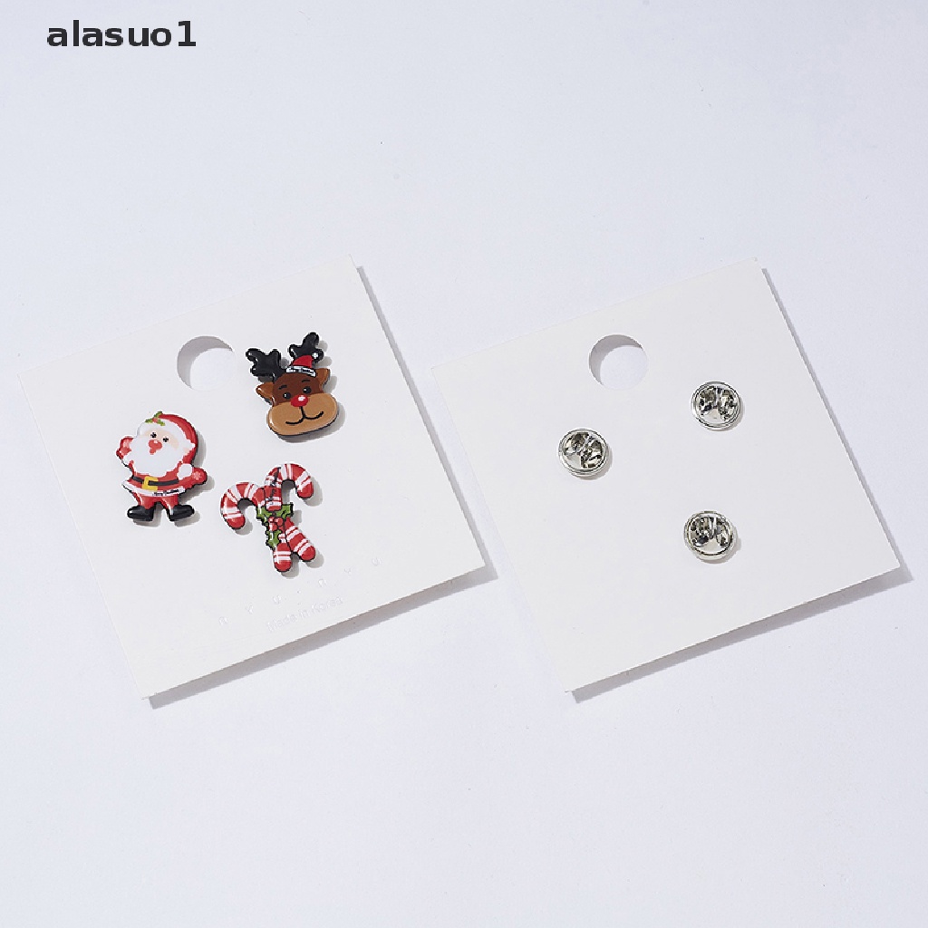 [alasuo1] Bộ Ghim Cài Áo Hình Ông Già Noel Tuần Lộc Người Tuyết Giáng Sinh Hợp Thời Trang Cho Nữ [VN