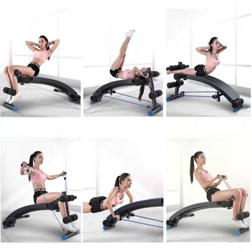 Ghế tập bụng - máy gập cơ bụng đa năng phòng gym dáng cong tập thể dục - lưng -hông