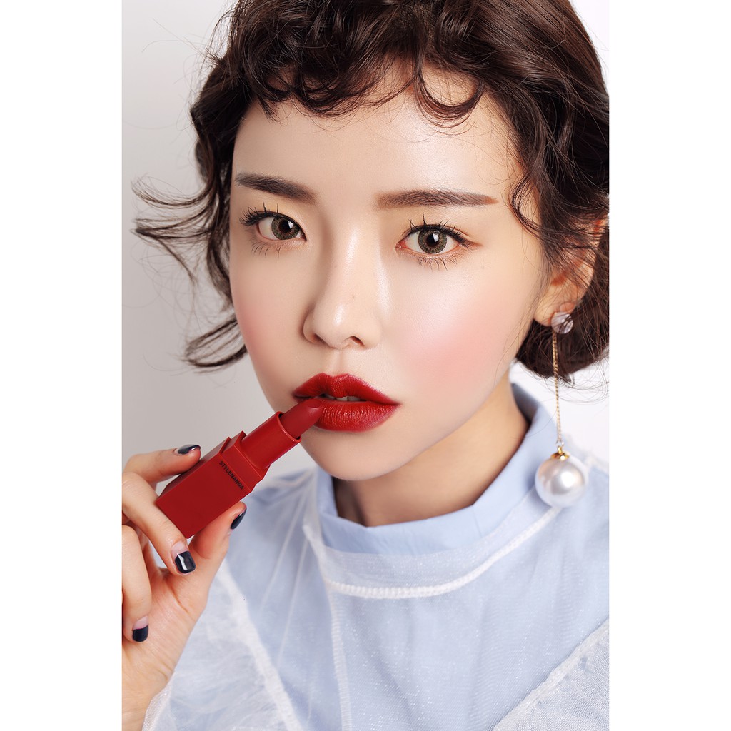 [MATTE] 3CE RED RECIPE LIP COLOR màu 215 RUBY TUESDAY son thỏi lì